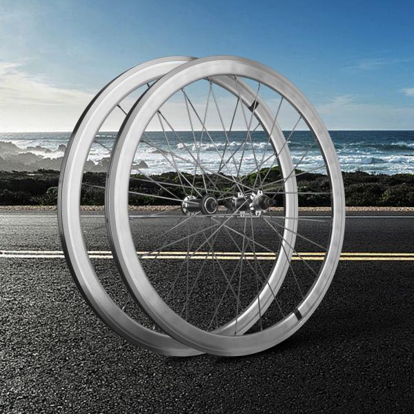 Road Bicycles Professional Custom Vintage Silver Fixed Gear Racing Wheel Set 700c Vintage Road Dead Fly