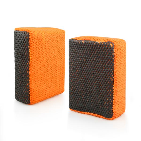 Environmentally Friendly Orange Clay Block For Cleaning Cars Blister Packaged