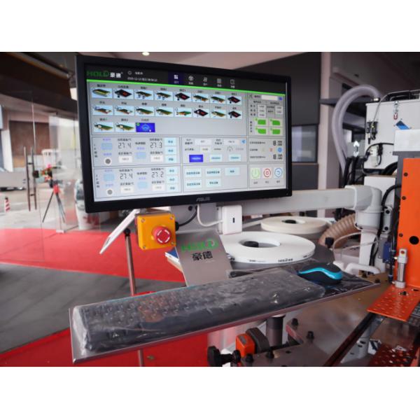 Wood Corner Rounding Machine For Edge Banding Laser Edgebander Hot Melt Glue 29kw