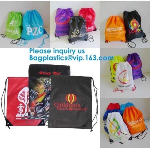 Custom Drawstring Bag/ Promotional drawstring backpack/Polyester Drawstring Bag,Custom 190T 210T 210d polyester backpack