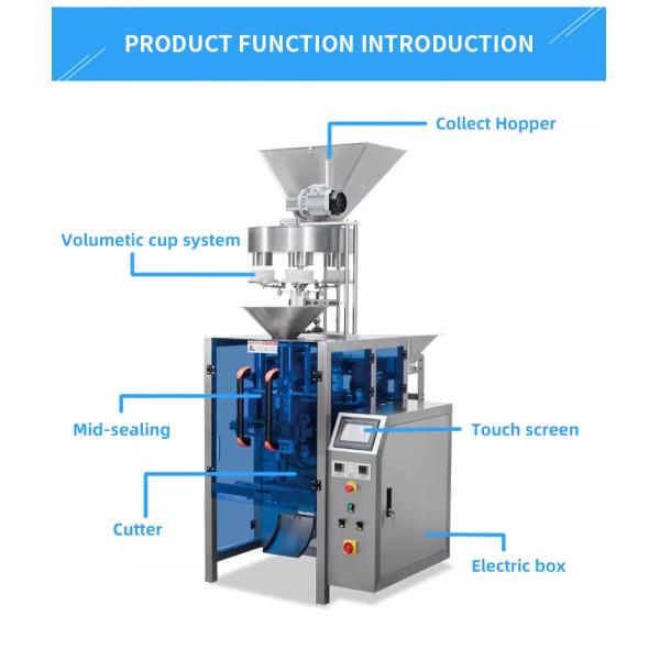 Automatic Volumetric Cup Dosing Ground Granule Packing Machine for Dried Nuts