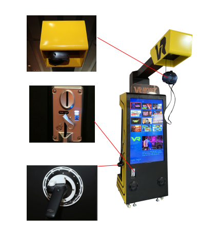 1.34×0.82×2.41M Virtual Reality Arcade Game Machine For Shopping Mall