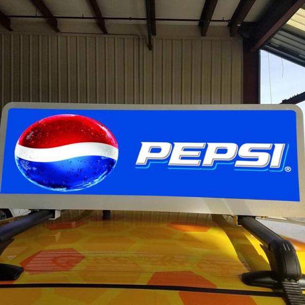 IP65 Outdoor Advertising Taxi Top Led Display 4g Wifi P2.5 P3 P4 P5