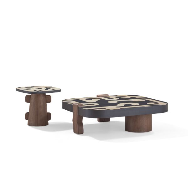 Square Box Coffee Table Indoor Furniture Italy Style Wooden Center table Home Villa Center Tea Table