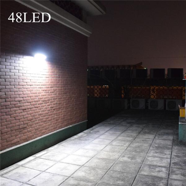 All In One Solar Powered Led Wall Light , Solar Wall Lamp Outdoor 900LM 48 Led