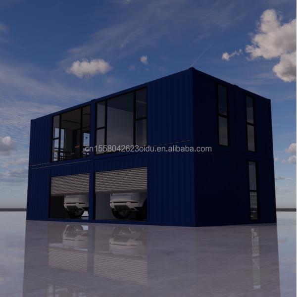 Customizable Flat Package Prefabricated House with Modern Design Style and Aluminum Alloy Windows