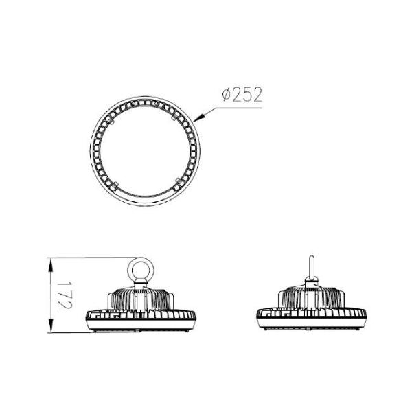 60 Watt 6600 Lumen Gas Station Canopy Led Lights Outdoor Canopy Lights
