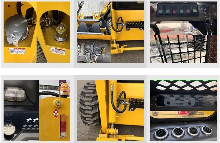 60HP 75HP 100HP EPA Approved Cheap Full-Hydraulic Earth Auger Mini Tracked Skid Steer Loader for Sale