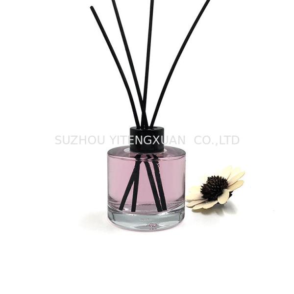 Round 100ML Glass Diffuser Bottles , Fragrance Diffuser Bottles With Reed Sticks