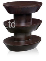 Villa / Resort Contemporary End Tables Ash Wood With High Gloss Paint