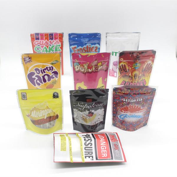 Child Resistant Soft Touch Mylar Bag Stand Up Heat Seal For Cookie