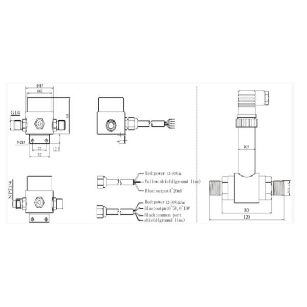 Stable Differential Pressure Transducer , High Accuracy Pressure Sensor