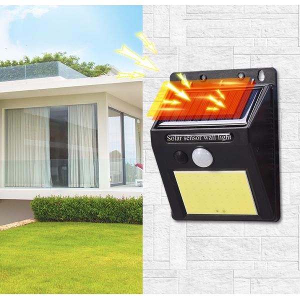 powered sensor rechargeable cob solar wall mounted light,led wall solar light home,up and down solar wall light outdoor