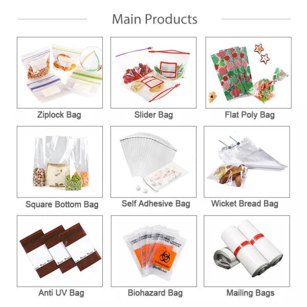 Recyclable Biodegradbale Food Packaging Zipper Zip lockk Bag Reusable Freezer Storage Zip Lock Bags For Fridge