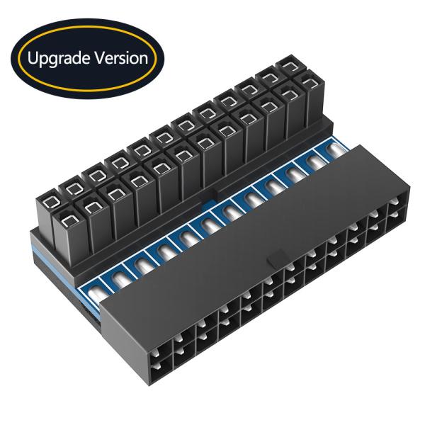 ATX 24Pin 90 Degree 24 Pin To 24pin Power Plug Adapter Mainboard Motherboard Power Connectors Modular For Power Supply