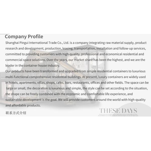 Light Steel Structure Container House with One-Bathroom One-Kitchen and Aluminum Alloy Windows