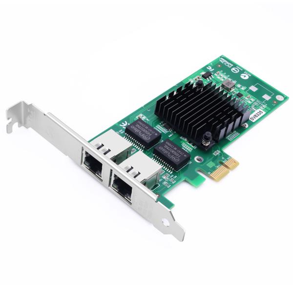 I576T2 Network Interface Card SV8335 PCIe v2.0 2.5GT/S x1 lanes HL82576EB RJ45 Dual Ports 10/100/1000 Mbps