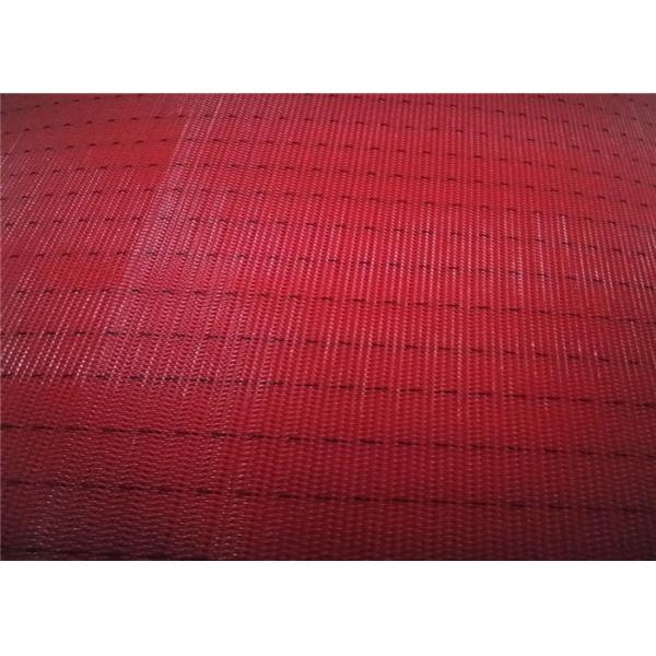 Red / White Paper Machine Clothing Polyester Screen Mesh Insert Seam Type