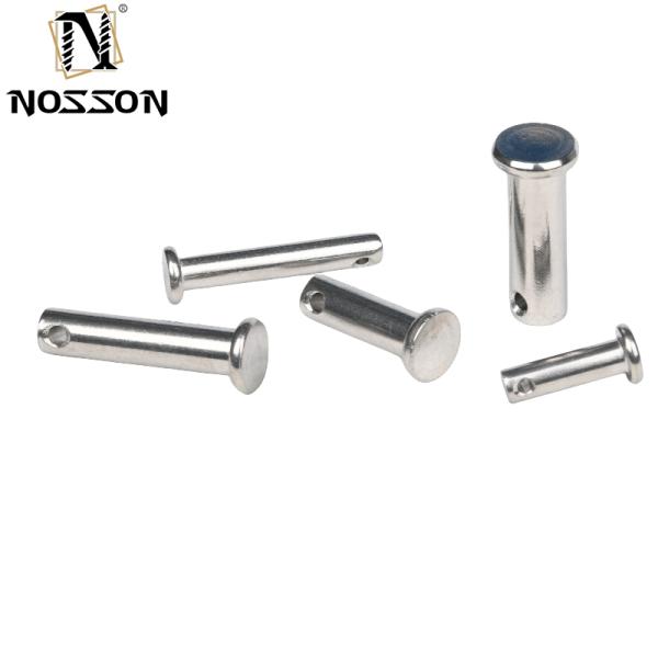 304 316 Stainless Steel Flat Cylindrical Round Head Dowel Clevis Cam Lock Shear Pin Shaft with Hole Positioning B-Type Pins