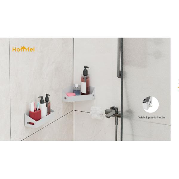 Household Magnetic Attraction Wall Mounted Bathroom Shelf for Curly Hair Stick Holder