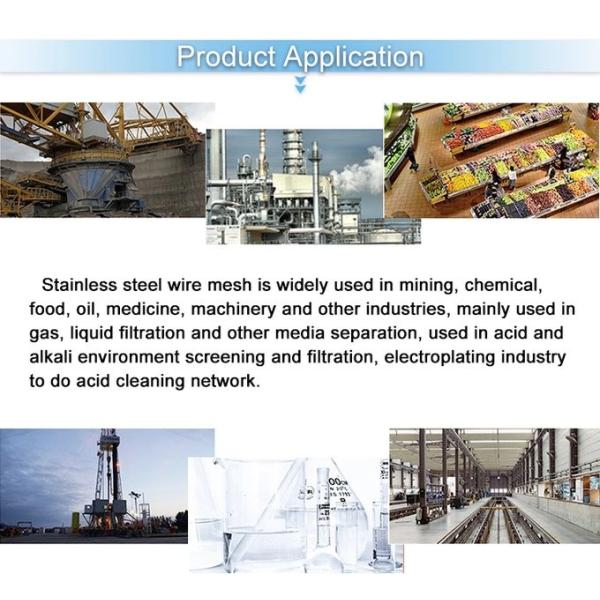 Custom 316 Stainless Steel Mesh , 500 / 3500 Mesh Dutch Weave Wire Mesh