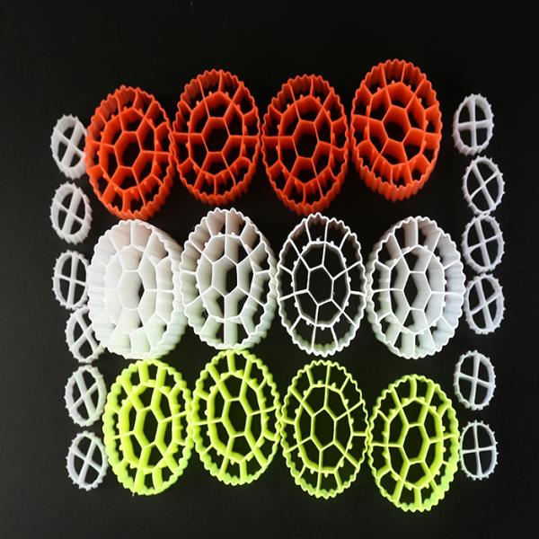 15*15mm Size MBBR Bio Media Virgin HDPE Material White Color For Anaerobic Tank