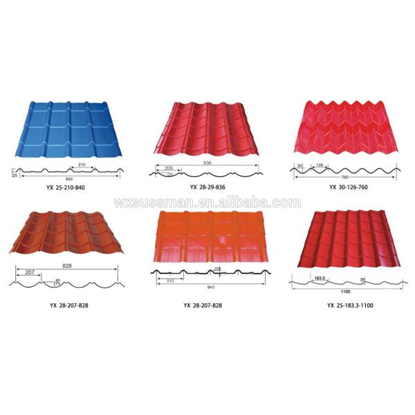 0.4mm Color Sheet Roof Panel Roll Forming Machine 5.5KW Hydraulic Station