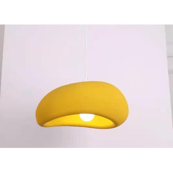 Cement and concrete and resin orange yellow handmake contemporary pendant lamp