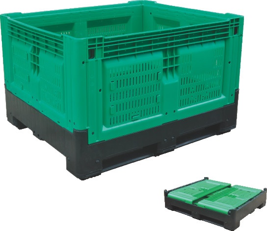 China Large Strong Folding Milk Crate High Load Capacity Lids Available wholesale