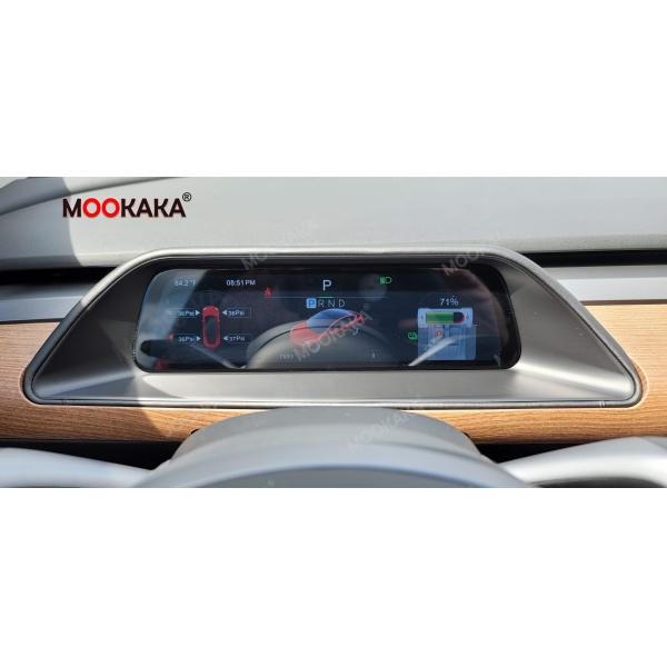 Carbon Fiber Car LCD Instrument Panel Tesla Model 3 Model Y Digital Cluster