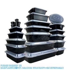 China OEM/ODM Cajas Para Comidas Plasticas Disposable Microwave Food Container Box Plastic Lunch Bento Tray Container wholesale