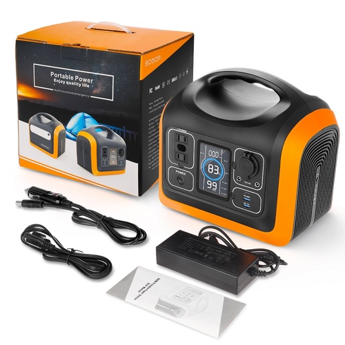 24V 4A Car Charging Portable Solar Power Bank Outdoor Camping Generator 600W