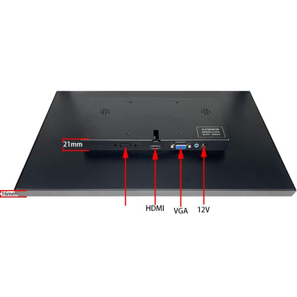 15.6-inch HDMI LCD Portable Monitor HD Resolution 1920*1080 dots for Industrial Control Security Surveillance