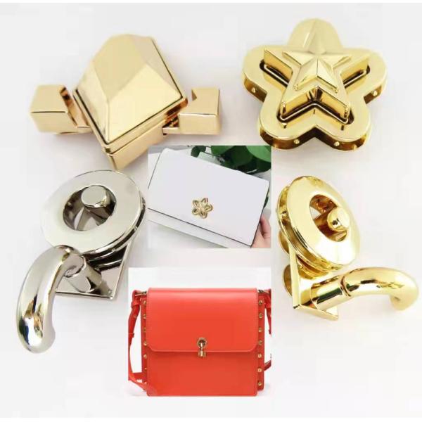 Tearproof Handbag Lock Hardware Metal Turn Thumb Catch Multipurpose