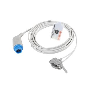 12 Pin Soft Reusable Spo2 Sensor Finger Clip Multifunctional