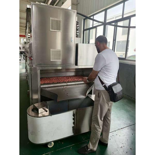 Belt Type Nuts Roaster Machine with Adjustable Conveyor Speed for 50-300℃ Continuous Roasting