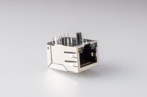 China Shielded Stacked RJ45 10P10C Ethernet Magnetic Transformer With POE wholesale