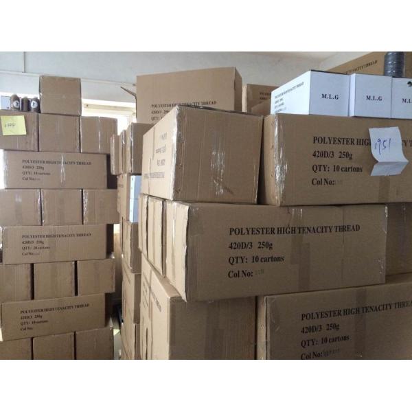 Leather Clothes Sewing 100% Polyester Spun Yarn Wear Resistant Excellent Flexibility