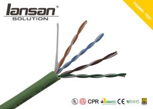 China Communication Cable Indoor CAT5e UTP Cable 24AWG CCA Conductor PVC Jacket wholesale