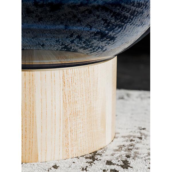 Orange Glass Edge Creative Coffee Tables Wine Cup Shape Artistic Style ODM