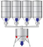 DGTPF Bidirectional Port Sigma Delta Weighing Scale Display