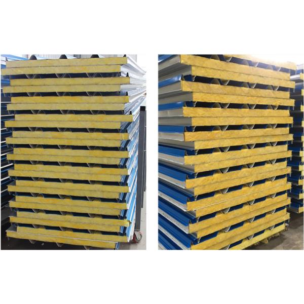 White Color Sandwich Panel Roof Fireproof Rockwool Polyurethane Roofing Sandwich Panels