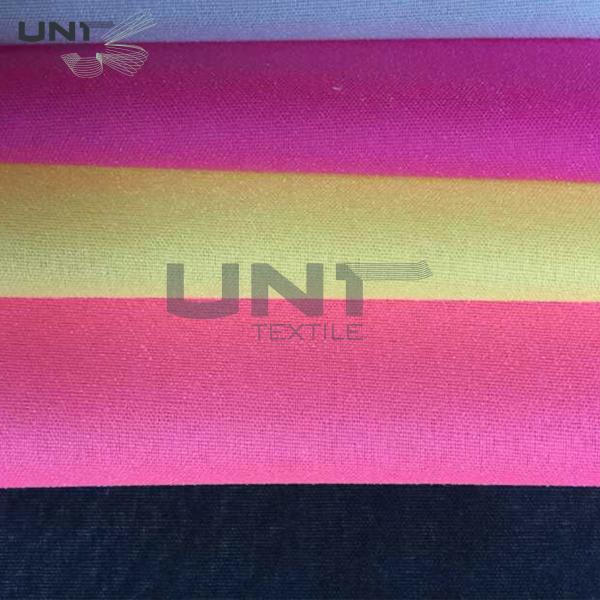 100% Polyester Plain Weave Fusible Woven Interlining For Lady ' s Thin Fabric