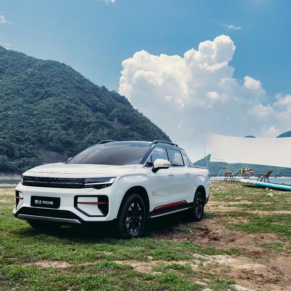 Chinese Brand Geely radar rd6 ev pick up White ev car large storage 5 seats 400km range radar rd6 electro car New Energy vehicle
