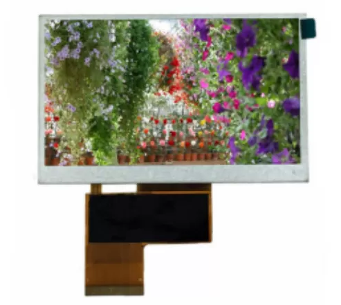 Custom Transparent 4.3 TFT LCD Display , 480 * 272 Dot TFT Color Screen