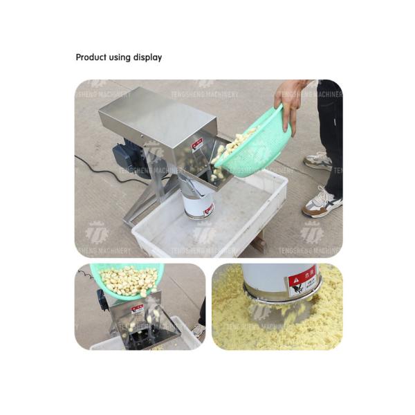 Silvery Single Tube Capsicum Potato Masher Machine , Ginger And Garlic Paste Making Machine