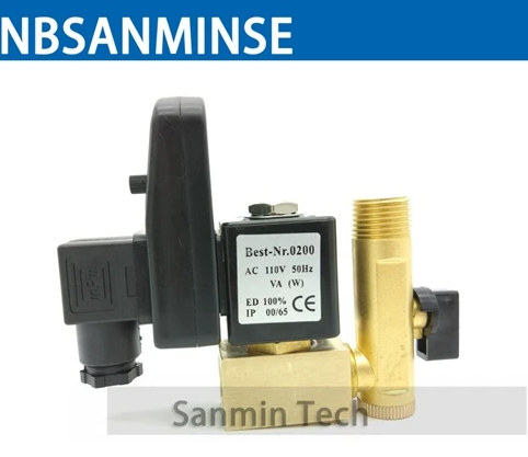 NBSANMINSE SR - A - 15 Electronic Drainer G1 / 2 1.6Mpa Exhaust Valve Water Drainer Water Valve DC24V AC220V High Quality