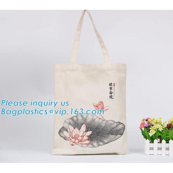 Handed long handle heavy duty cotton canvas tote bag,eco-friendly fashion custom logo market duffle white organic cotton