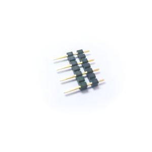 Phosphor Bronze 2.54MM Pitch PA6T 1*7P Gold Flash Pin Header