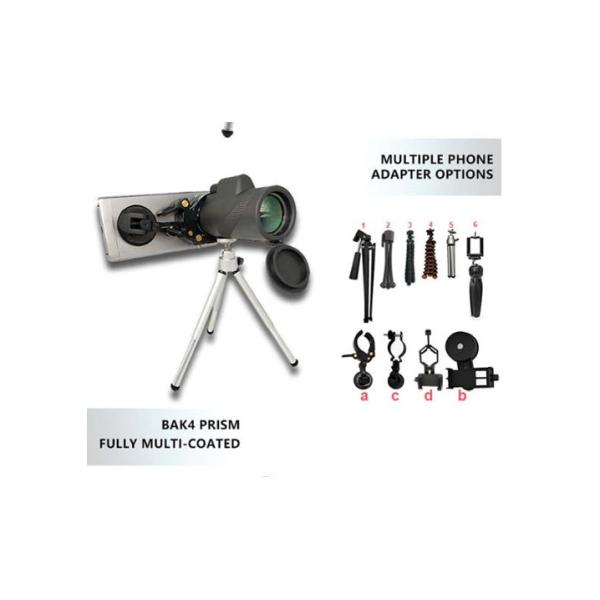Hunting Birdwatching Mobile Phone Telescope , 12x50 Mobile Lens Telescope